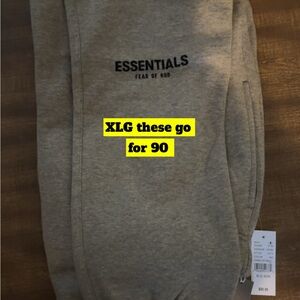 Essentials pants brand new never worn extra large